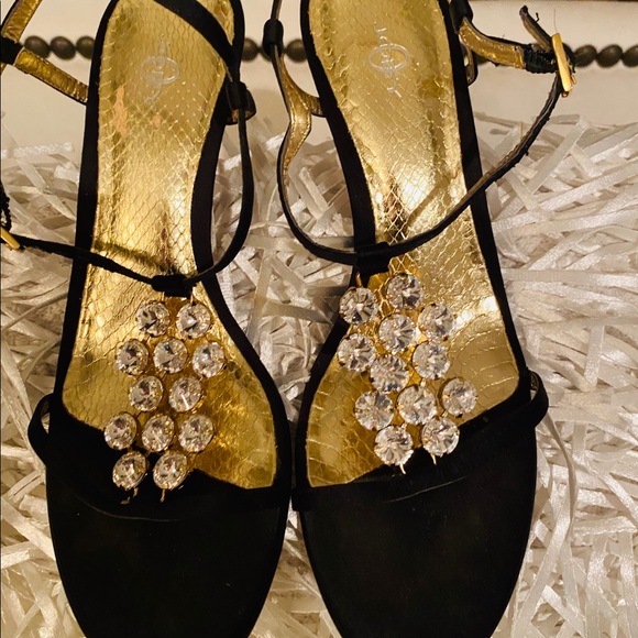 Joey Black Evening shoes with rhinestone bling - Picture 3 of 8